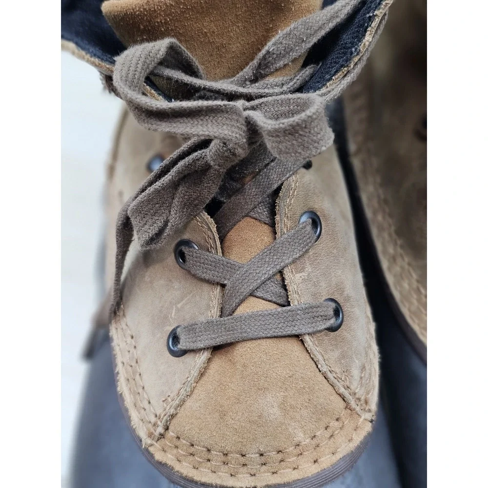 Sorel Cheyanne II Waterproof Duck Boots Mens 11 Elk Brown Leather‎ NM2101-286